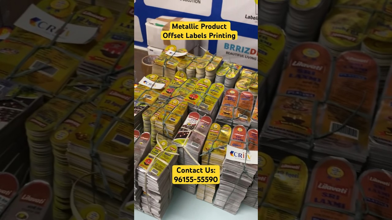 Metallic Product Offset Labels Printing! 