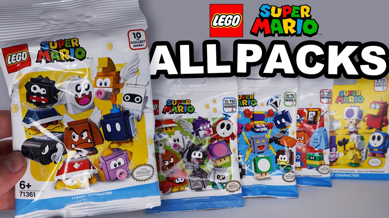 LEGO Super Mario Opening ALL 1 - 5 Character Pack Series...