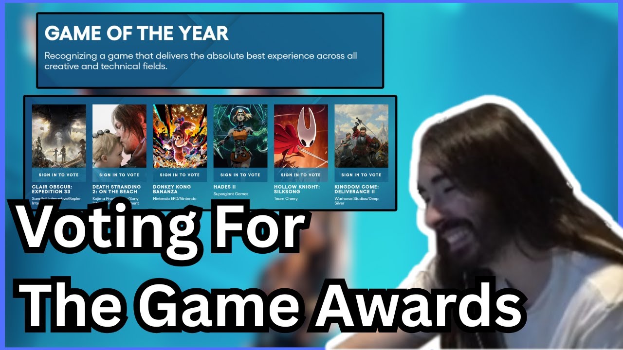 Charlie Places His Votes For The Game Awards | MoistCr1TiKaL