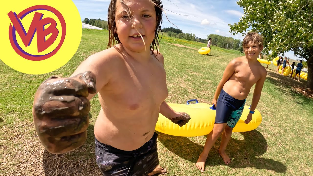Giant Water Slide! Kiwi Slip n Slide - Auckland, NZ