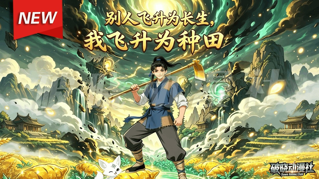 MULTISUB📢新番上线《别人飞升为长生，我飞升为种田》第1~60集丨杂役弟子靠种田逆袭，神级红薯救父，锄头斩魔帝，把圣地当菜园种成诸天霸主！#破晓动漫社