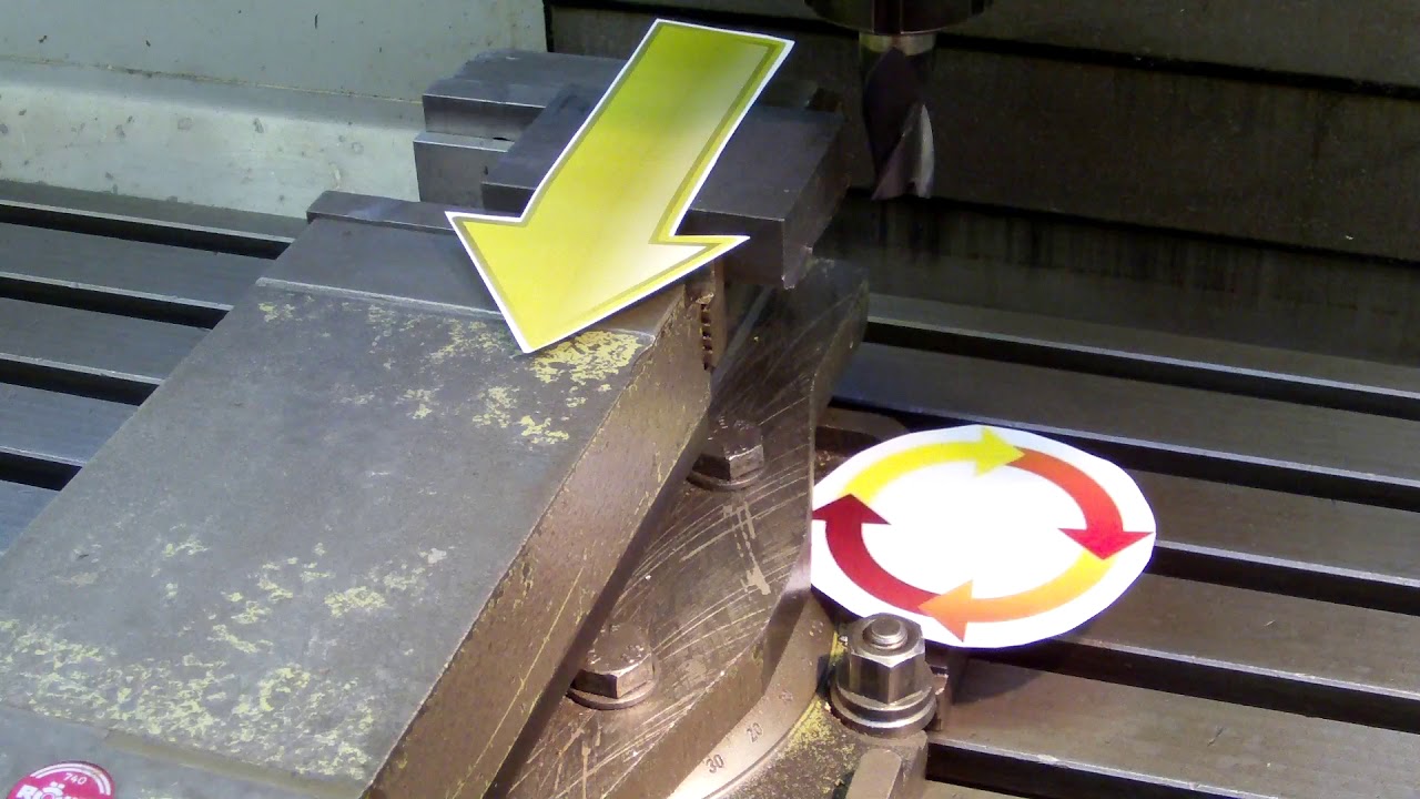 Einweisung Fräsmaschine 10 Gegen  Gleichlauffräsen