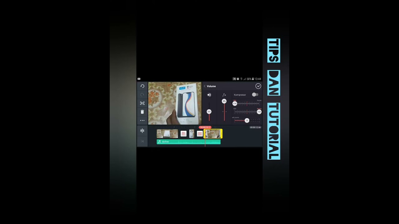 Tutorial kine master belajar dasar editing 