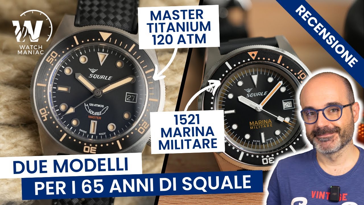 Squale Master Titanium 120ATM e 1521 Marina Militare Limited Edition