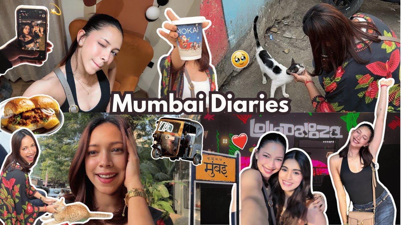 Mumbai Vlog 🛺✨  lollapalooza, shopping, viral cafe & more 🎀
