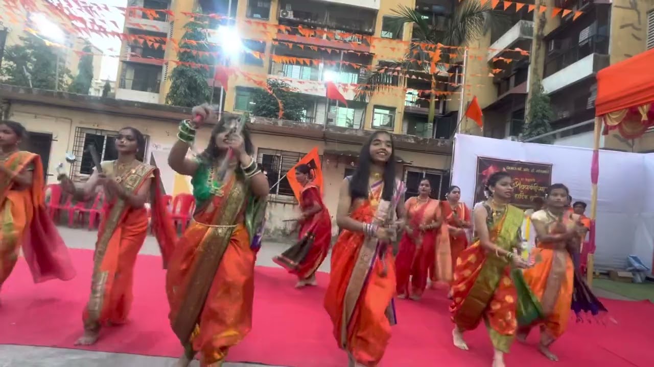 Shiv Jayanti Lezim Performance #kamothe #lezim #video #shivjayanti #youtube