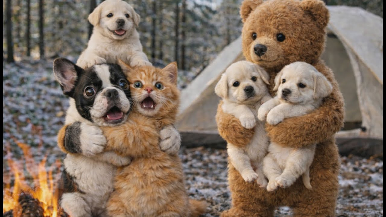 【癒やし】森でクマさんに出会ったら...？🐶マルコとチビマルコの優しい物語