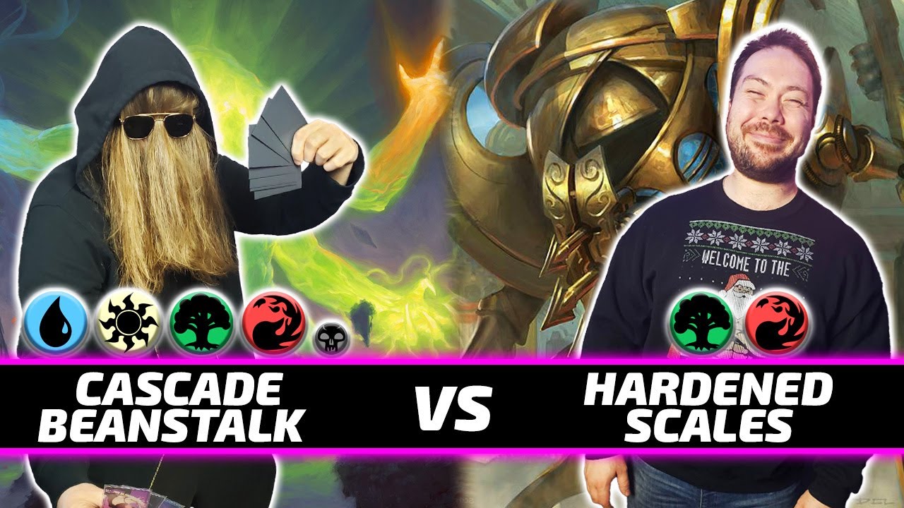 Beanstalk Cascade vs Hardened Scales [Paper Modern MtG Gameplay] 2023