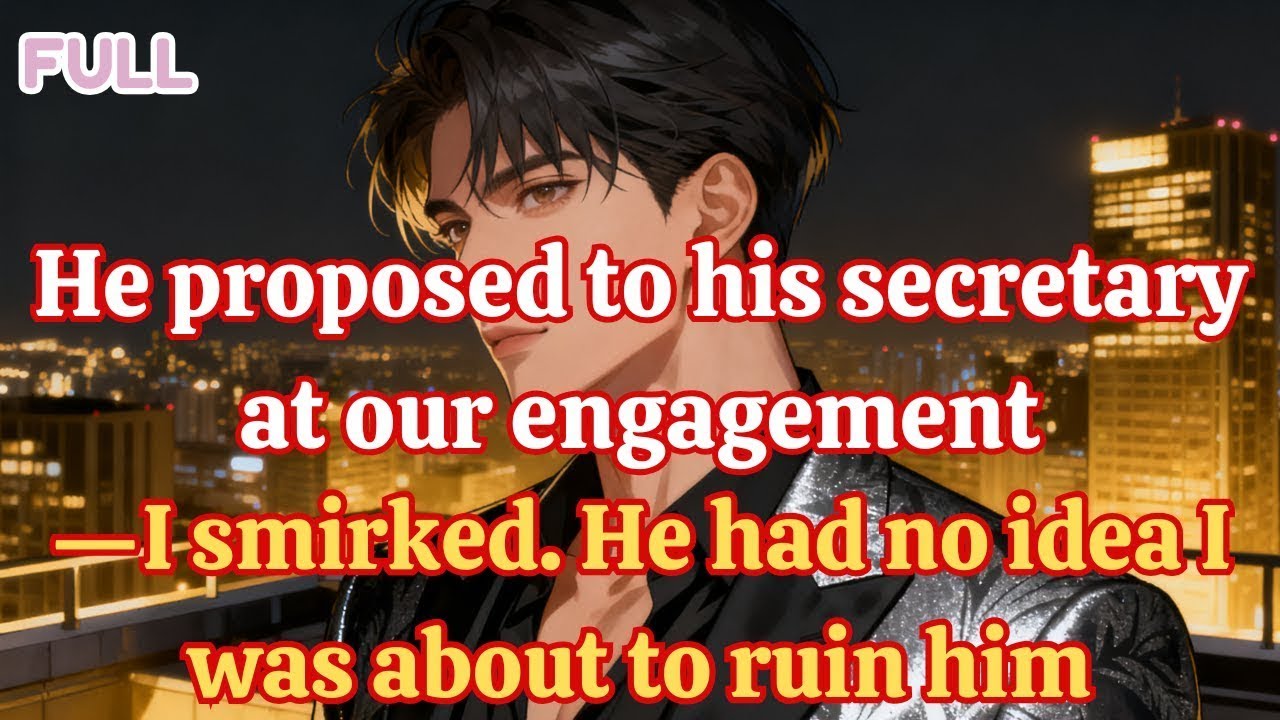 He proposed to his secretary at our engagement—I smirked  He had no idea I was about to ruin him
