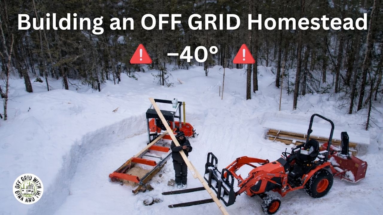 Trying to Use My Snowed-In Sawmill in the Middle of Winter