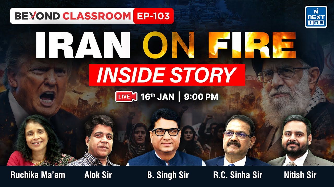 Iran on Fire! Inside Story Explained | Beyond Classroom LIVE | UPSC