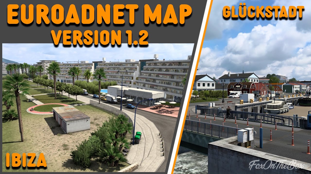 ETS2 1.43 EuRoadNet Map Mod | Euro Truck Simulator 2 Mod