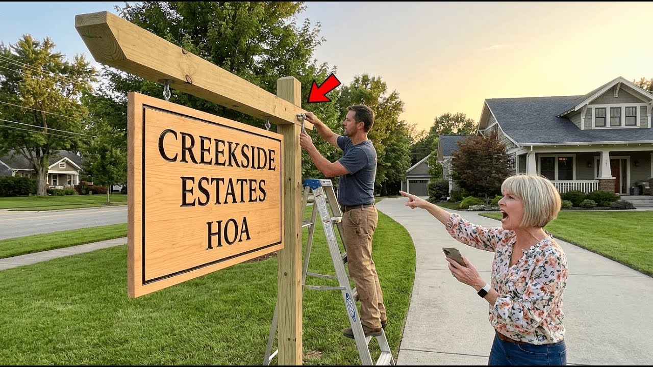 HOA Built Their Entrance Sign on My Easement — So I Made It Face the Wrong Direction