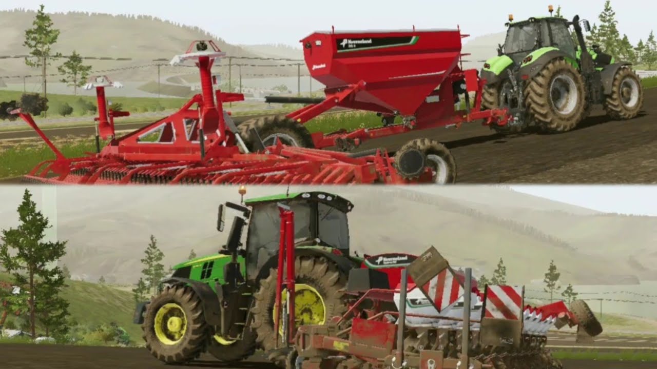 Farming Simulator 20. Different Between Seeder W Fertilizer VS None Fertilizer. #farmingsimulator20