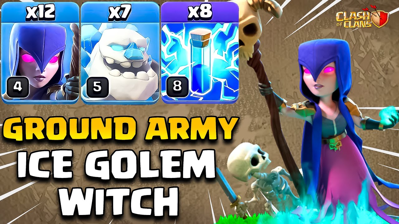 Th12 Ground Attack | Zap Witch | Th12 Attack Strategies In CoC