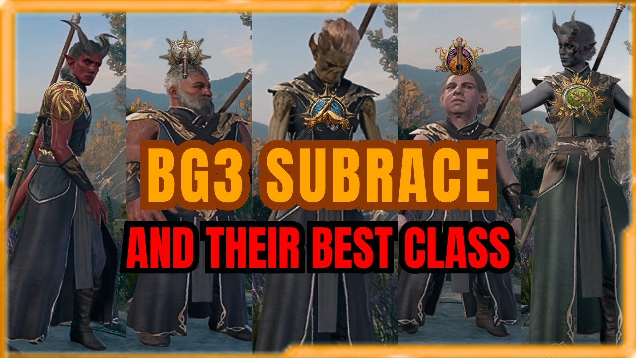 Subraces That Actually Make Your Class Better PT2 - BG3 Race Guide