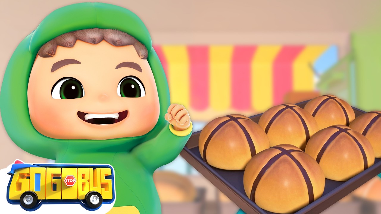 Canção dos Pãezinhos Doces 🍞 | Músicas infantis Divertidas | GoGoBus Português