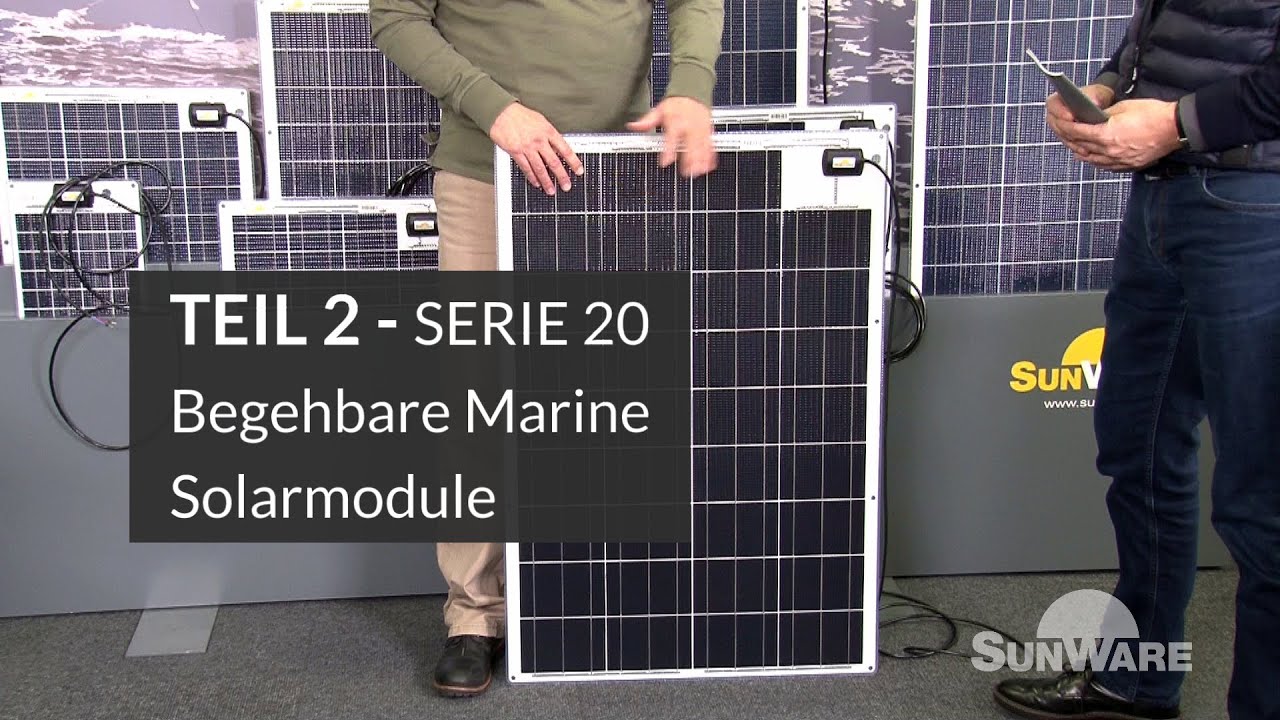 Begehbare Solarmodule für Segelboot, Motorboot & Katamaran