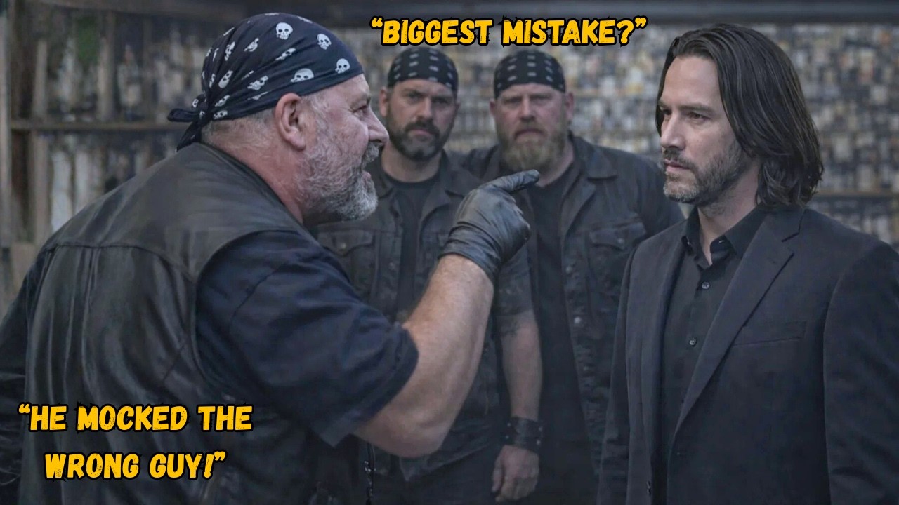 BIKERS CORNER KEANU REEVES AT A BAR — THEY INSTANTLY REGRET IT.
