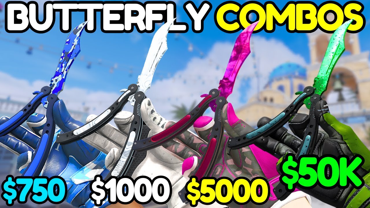 The BEST Butterfly Knife & Glove Combos in CS2 (EVERY BUDGET)