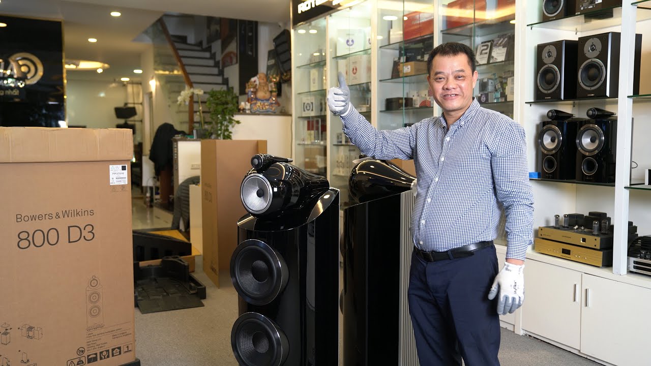 Khui Thùng Cặp Loa Đầu Bảng B&W 800 D3 - Tại Thiên Hà Audio