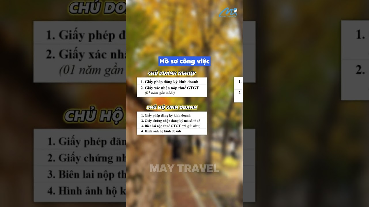 Trọn bộ hồ sơ xin visa du lịch H&agrave;n Quốc tự t&uacute;c