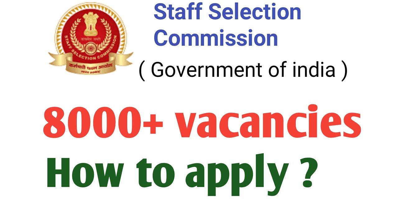 staff selection commission 2021 | how to apply staff selection commission
