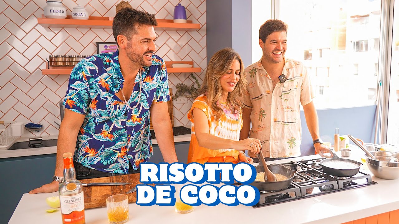 Risotto de coco con langostinos con Manuela González y Rodrigo Candamil!