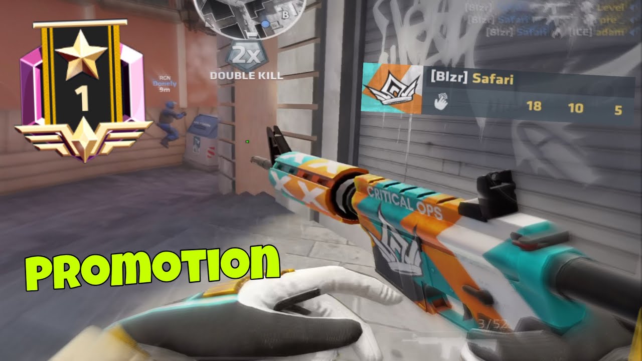 Critical Ops: GETTING PROMOTED TO ELITE OPS 1 after this INSANE RANKED GAME | Ranked Season 16