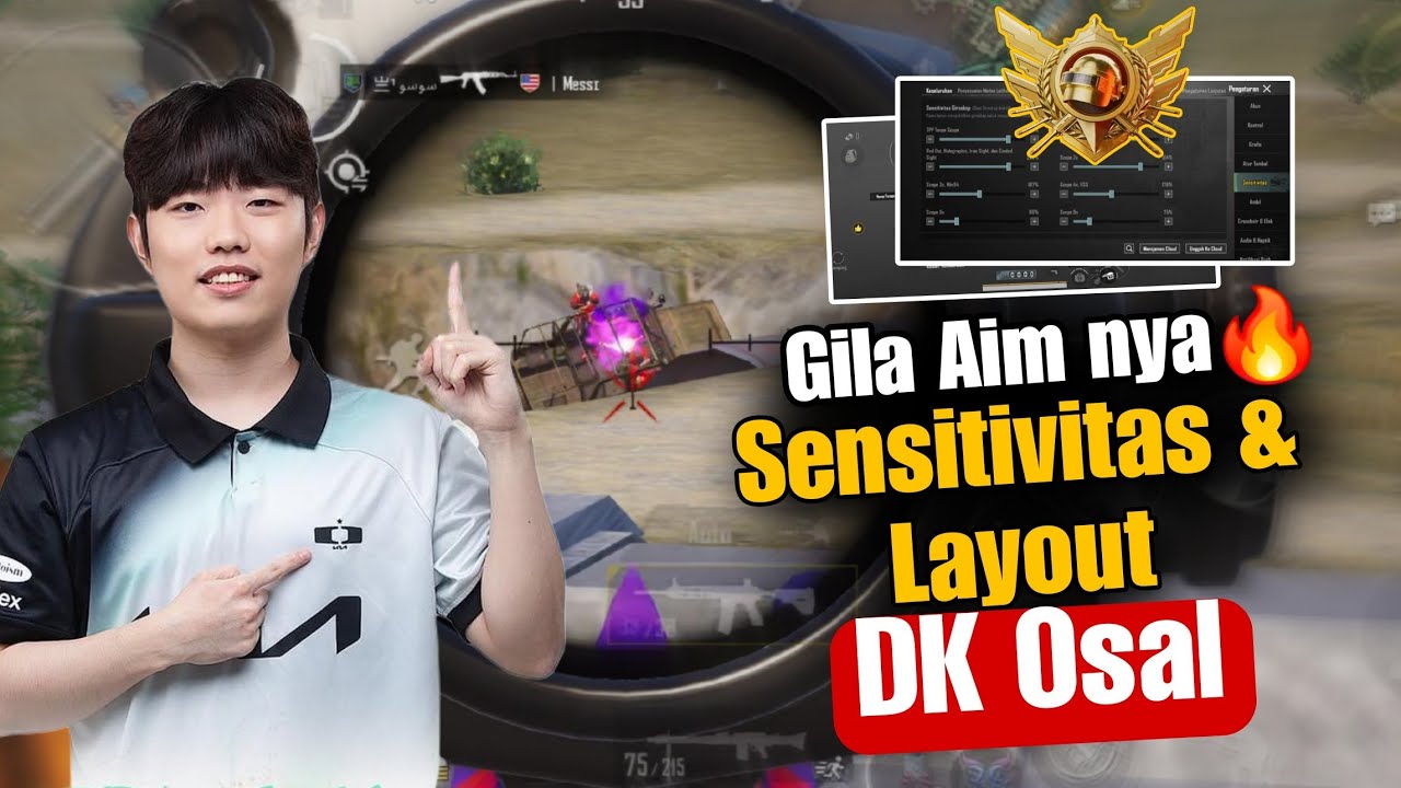 Sensitivitas Terbaik PUBG Mobile | Sensitivitas DK Osal Terbaru 2026 + Kode Layout PUBG