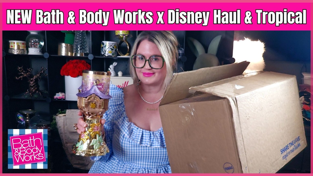 NEW Bath & Body Works X Disney Princess Huge Haul PLUS NEW TROPICAL #bathandbodyworks