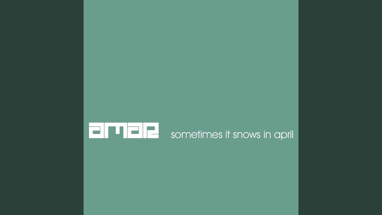 Sometimes It Snows in April (Dreem House Dub Radio Edit)