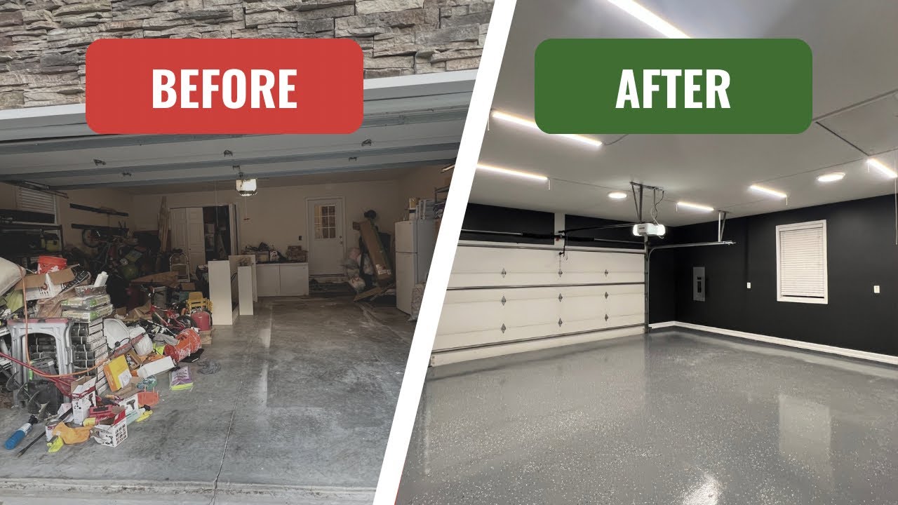 Garage Makeover(Rustoleum Rocksolid kit)