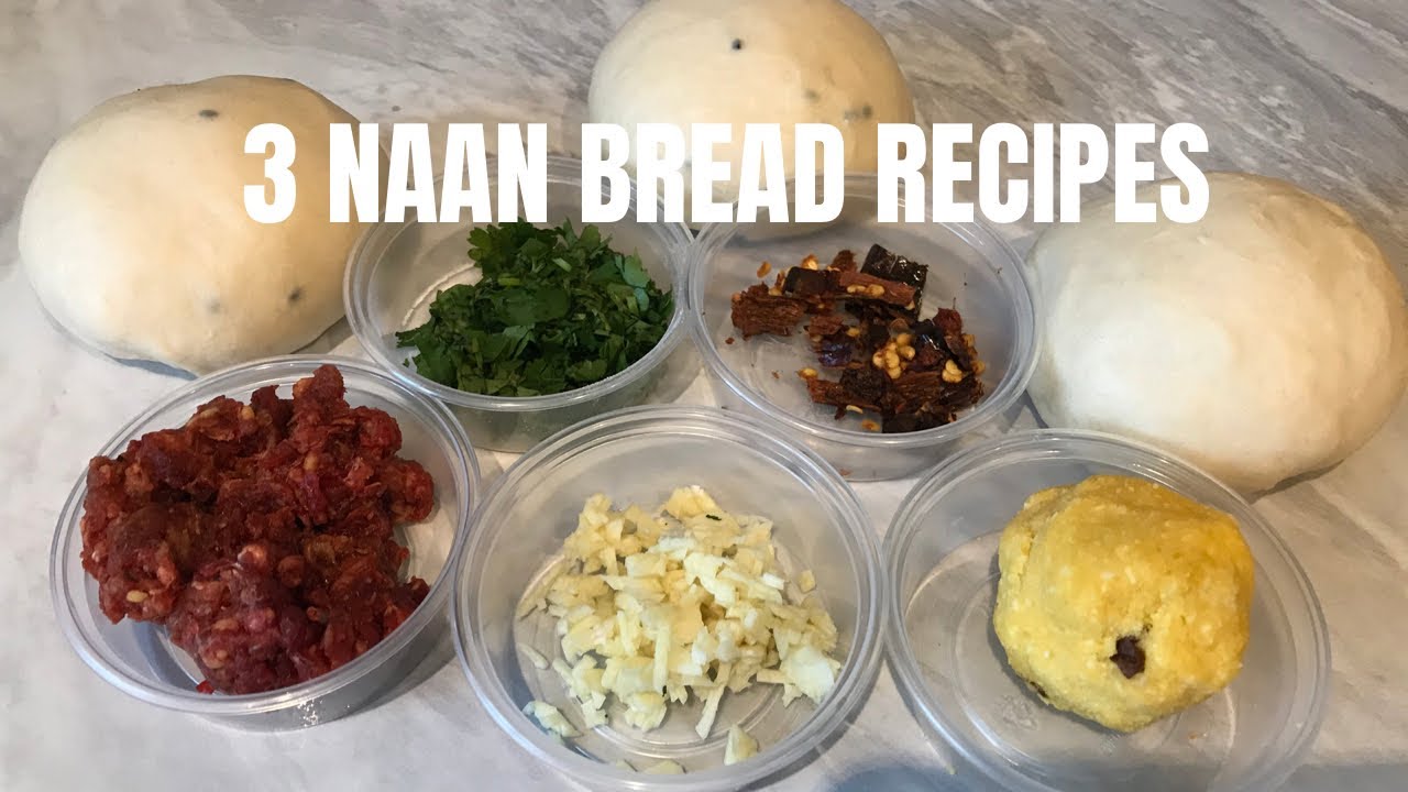 How To Make Naan Bread At Home | Keema, Peshawari and Garlic Naan Bread | Naan Bread In Oven |Part 2