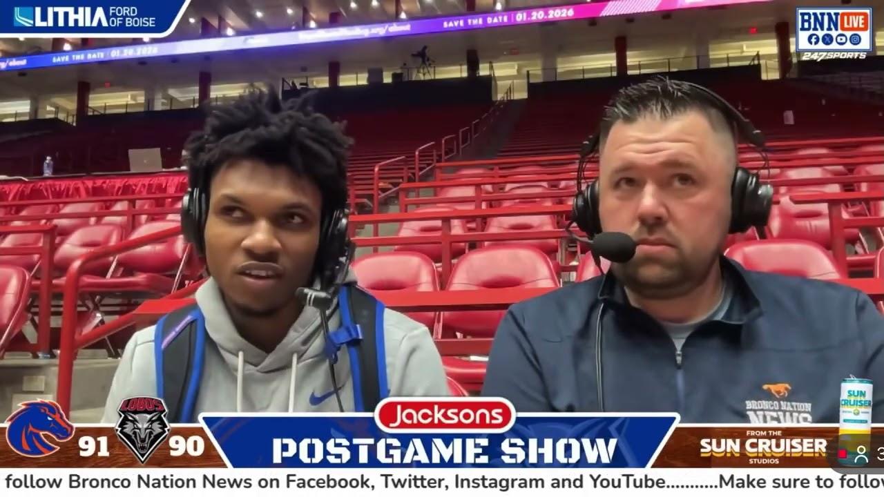 Boise State's Dylan Andrews joins BNN after scoring 33 points in 91-90 road upset win at The Pit