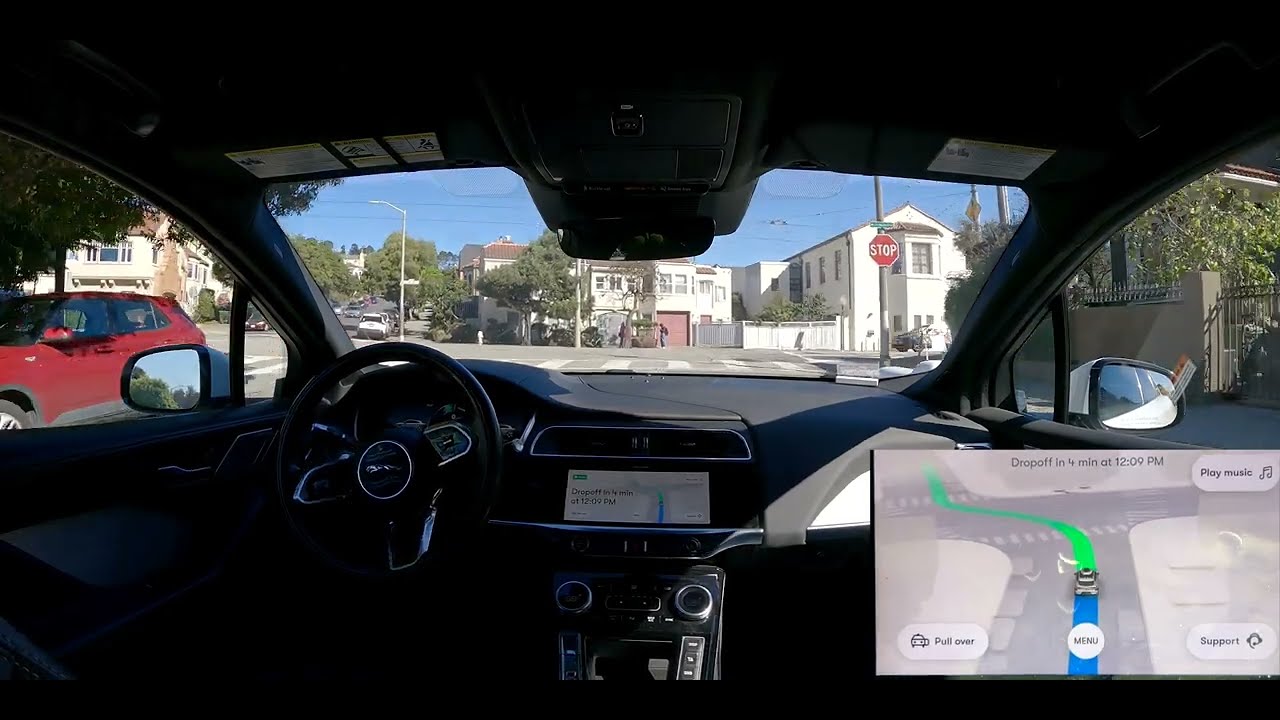 Waymo Yielding to Kids in Weirdly Shaped Intersection | #Waymo Clip