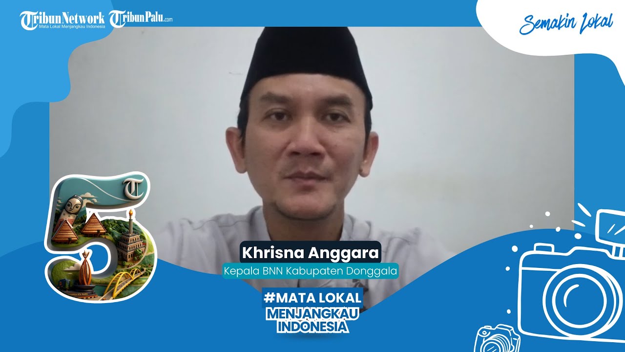 UCAPAN HUT 5 TribunPalu.com - Kepala BNN Kabupaten Donggala, Khrisna Anggara