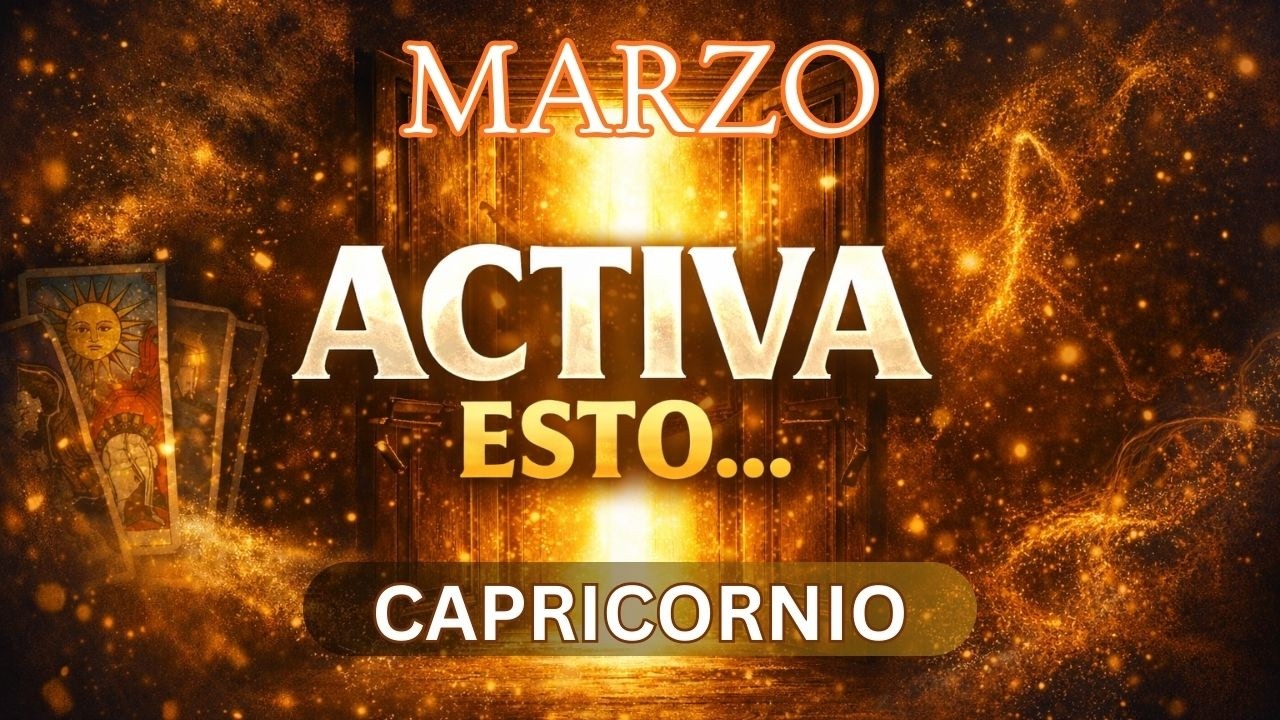 ♑CAPRICORNIO - MARZO activa esto… y no lo estás viendo - Tarot Tortuga🐢