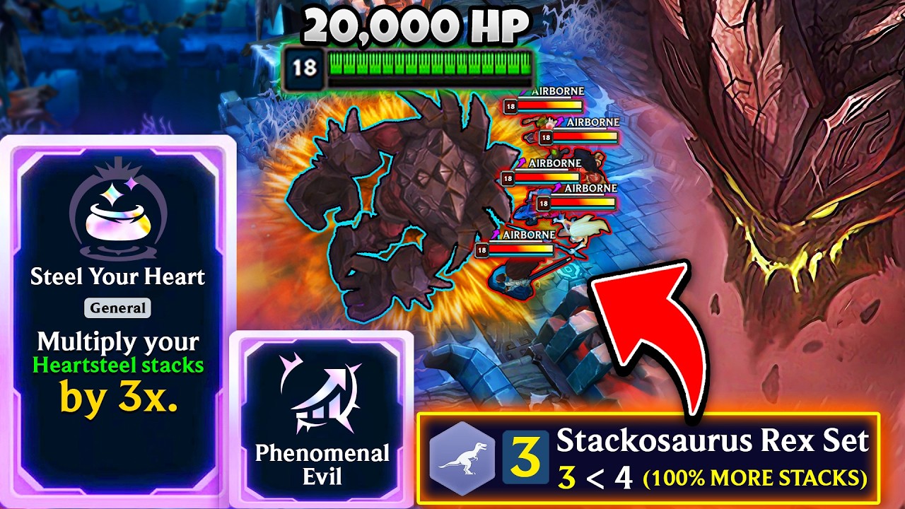Phenomenal Evil Malphite God Roll: Stackosaurus Set Bonus = INFINITE AP + HASTE + HP