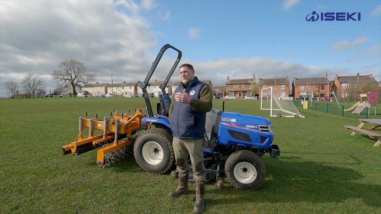 ISEKI Raises the game for local village green with TM3267