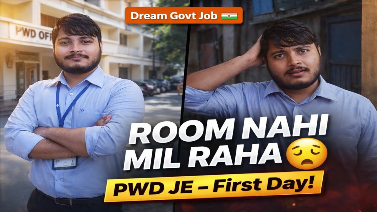 1st Day as PWD Junior Engineer💙 Unexpected Room Rent Search Vlog