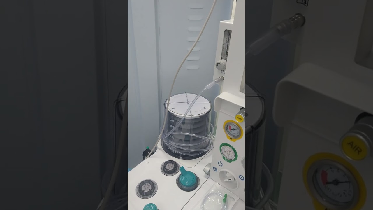 Teste de aparelho de anestesia GE