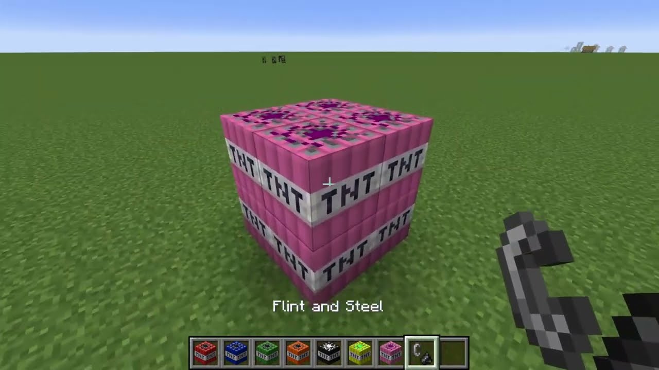 Minecraft. But the TNT cubes have stronger TNT every time i build new one's!