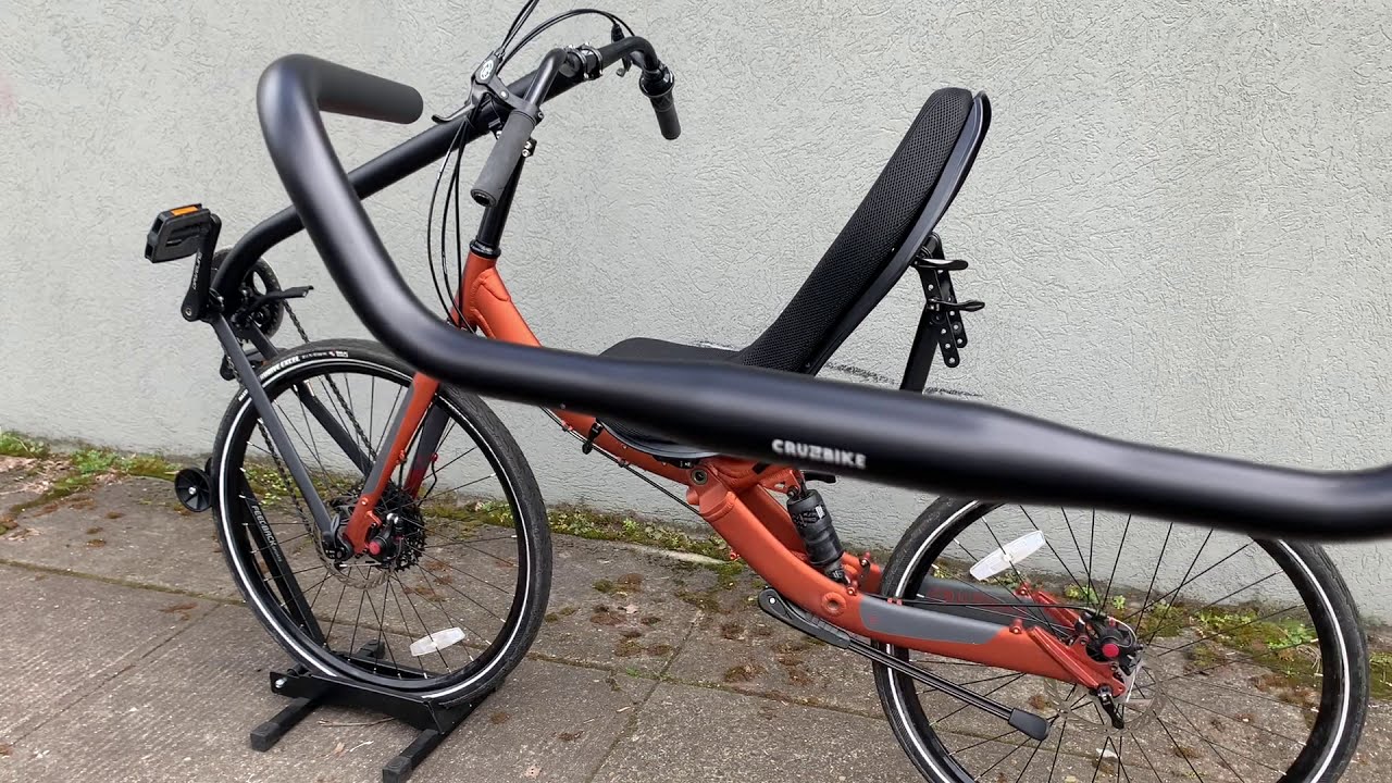 Wide Sweep Mountain Handlebar Swap on Q45 | Cruzbike Recumbent Bicycles