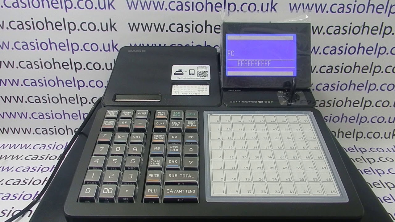 E004 INIT FC Error Code Casio SR-C4500 Cash Register