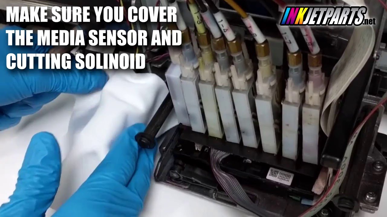 Mimaki JV33 Removing the Printhead | Inkjet Parts