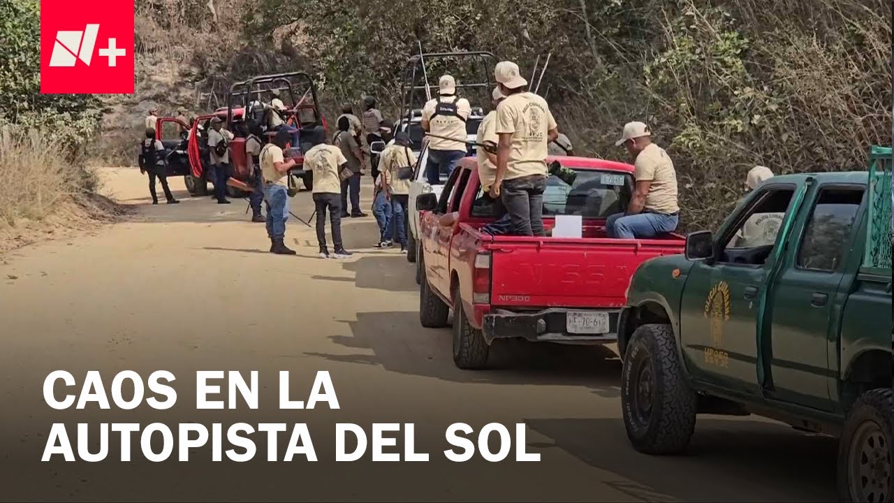 Pobladores de la Costa Chica de Guerrero Bloquean Autopista del Sol para Exigir Retiro de Policías C