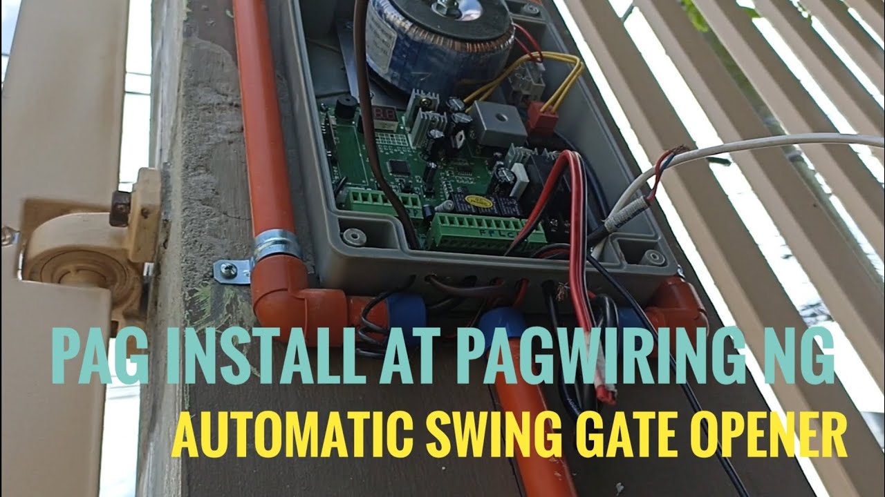 Paanu mag install at mag wiring ng Automatic Swing Gate Opener