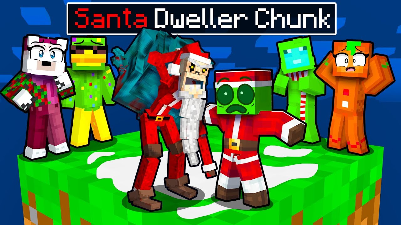 One Slime on a CHRISTMAS DWELLER CHUNK in Minecraft!