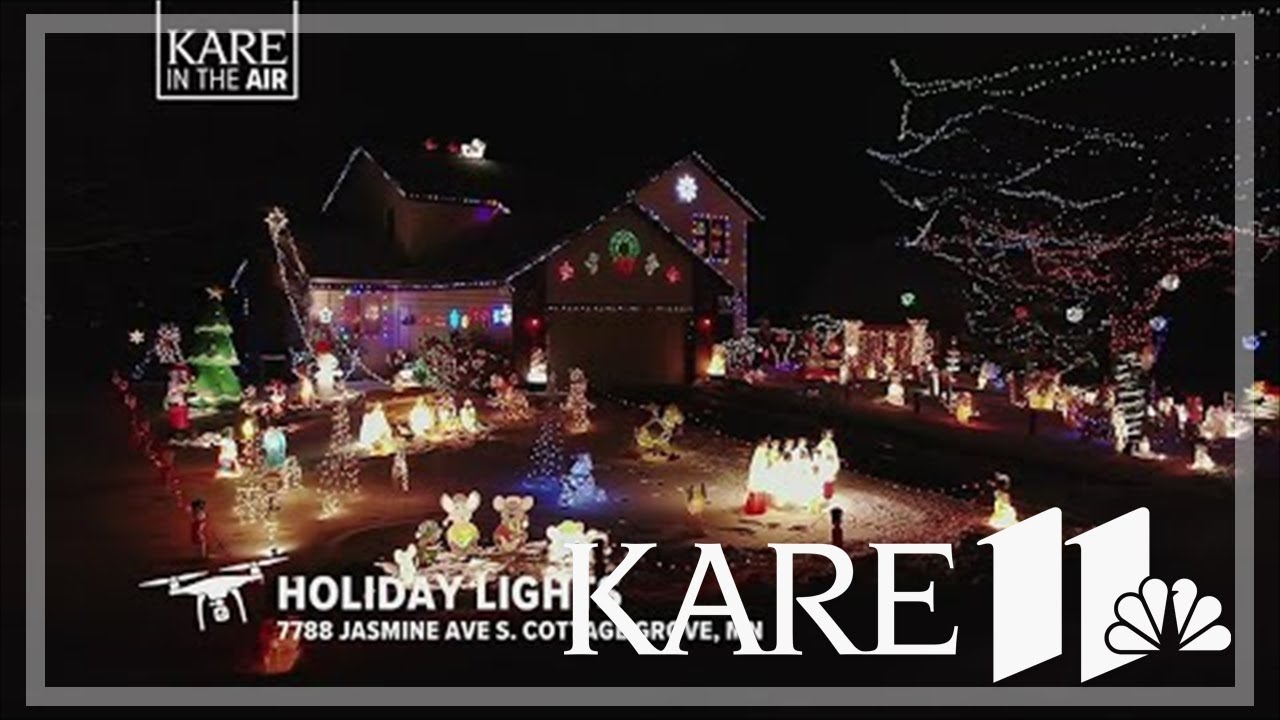 KARE in the Air: Holiday lights in Cottage Grove